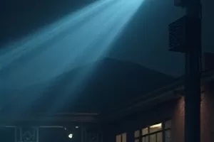 工业题材剧《玻璃厂夏天》里熔炉口橙红色的火光与工人剪影